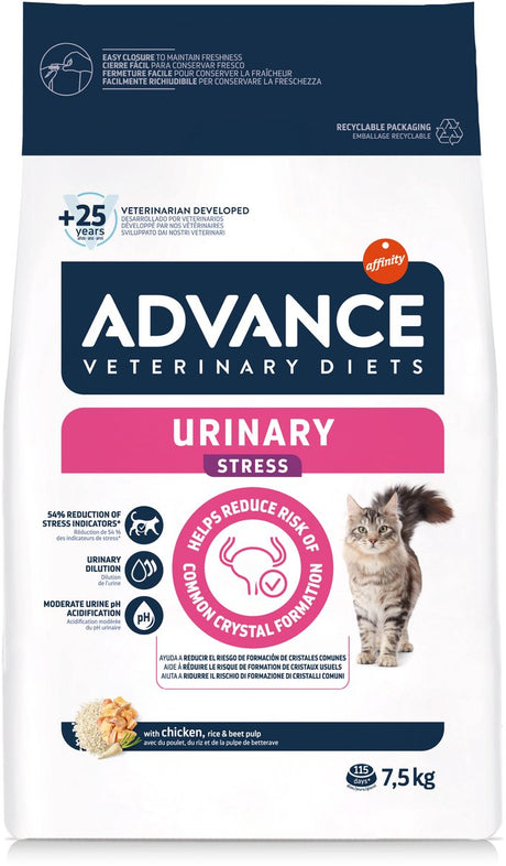 Advance veterinary diet cat - urinary stress - kattenvoer - 7,5 kg