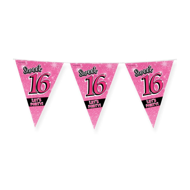 Paperdreams party vlag - sweet 16
