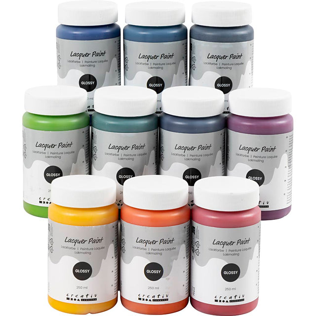 Https: www.cchobby.nl lakverf-glossy-diverse-kleuren-10x250-ml-1-doos