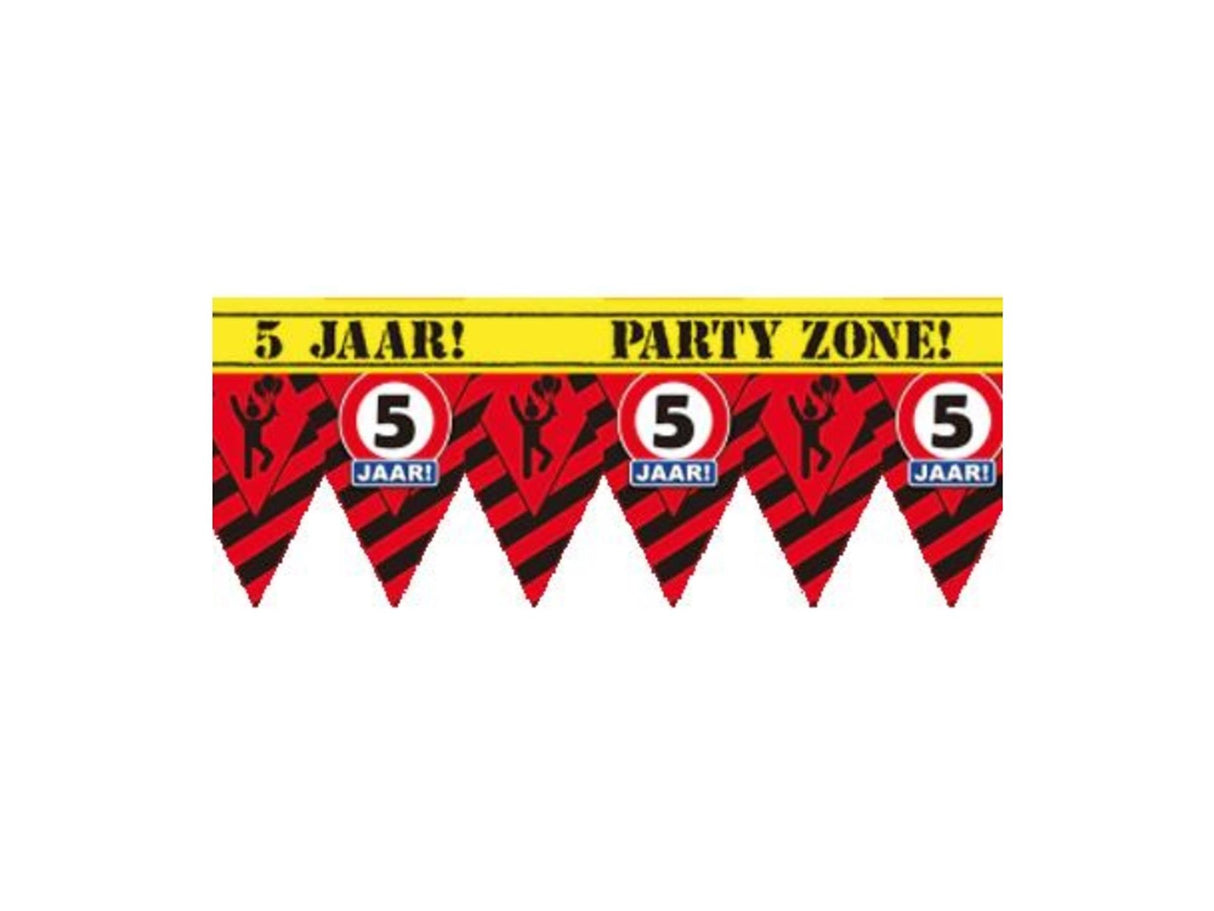 Paperdreams party tape - 5 jaar 12 meter