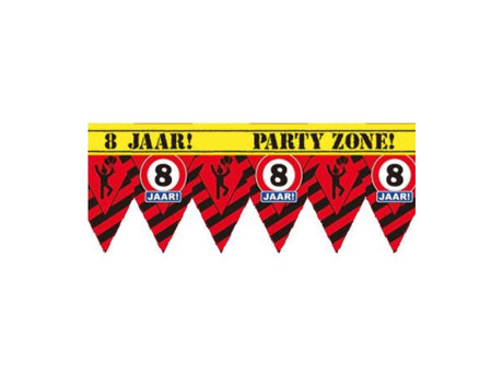 Paperdreams party tape - 8 jaar 12 meter