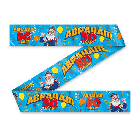 Paperdreams party tape - abraham 50 jaar cartoon