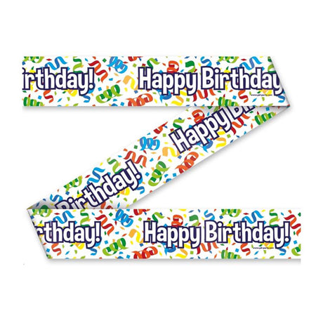 Paperdreams party tape - happy birthday cartoon 12 m