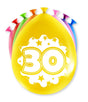 Paperdreams cijfer ballonnen - 30 jaar 8 stuks 30cm