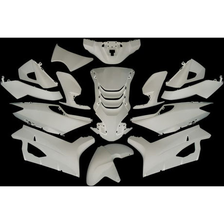 Edge plaatset 14-delig voor peugeot speedfight 4 - glanzend wit