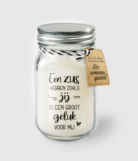 Paperdreams geurkaars in glas - zus