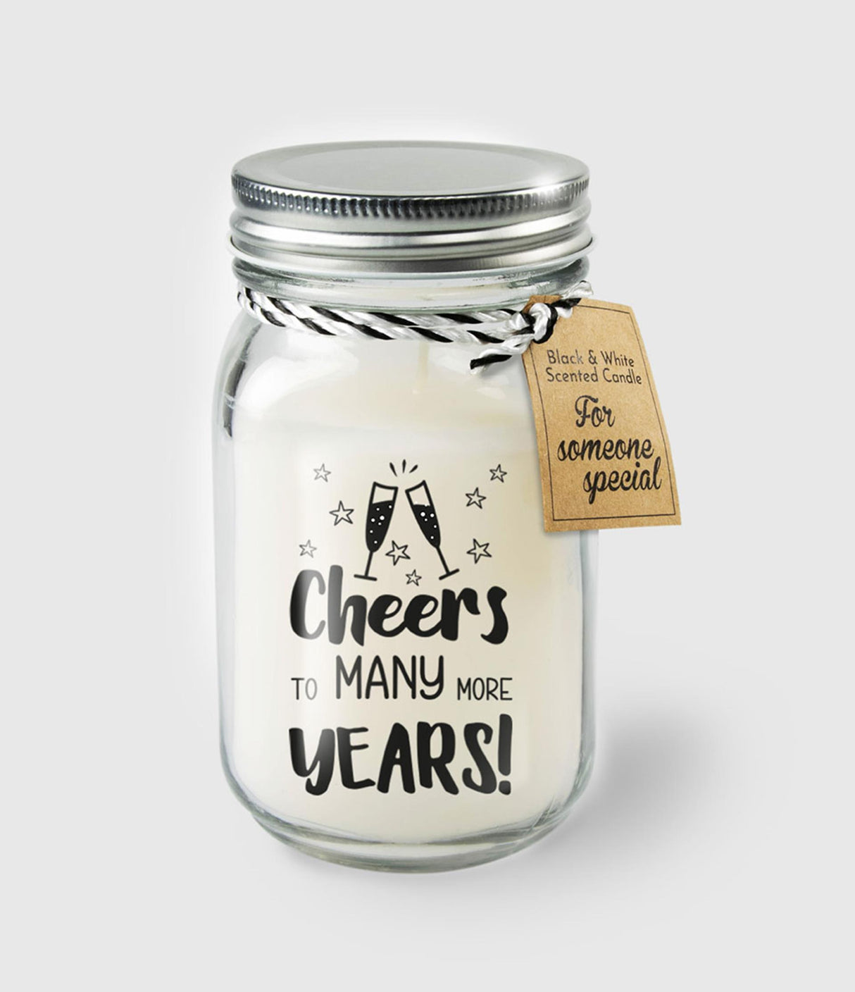 Paperdreams geurkaars in glas - cheers