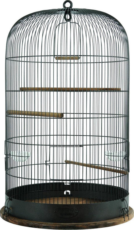 Zolux vogelkooi retro marthe - industriële traliekooi met zitstokken - 48x48x74 cm