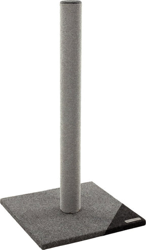 Flamingo krabpaal kat - rex grijs donkergrijs - l - 87 cm - stevige krabstam met katoenen krabtouw - compacte krabpaal voor katten - 45x45x87 cm