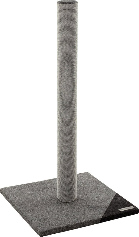 Flamingo krabpaal kat - rex grijs donkergrijs - l - 87 cm - stevige krabstam met katoenen krabtouw - compacte krabpaal voor katten - 45x45x87 cm