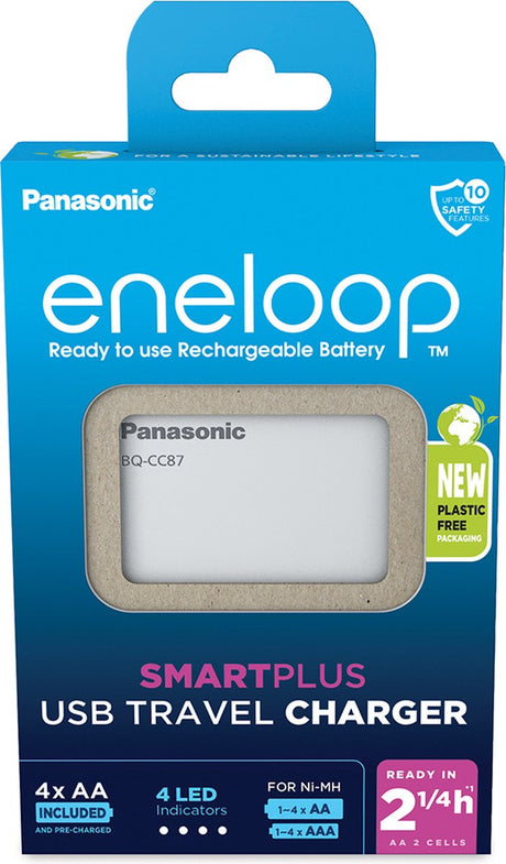 Panasonic eneloop panasonic smartplus usb + 4 x aa eneloop 2000 mah