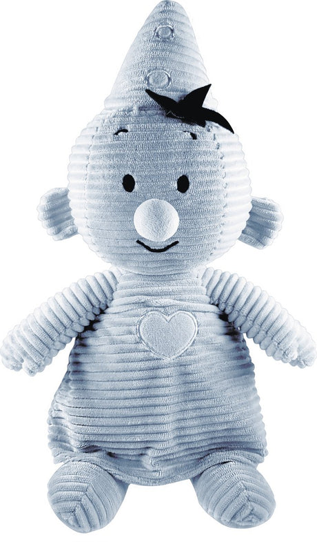 Bumba knuffel corduroy blauw, 35 cm
