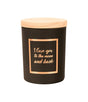 Paperdreams geurkaars klein roze zwart - to the moon