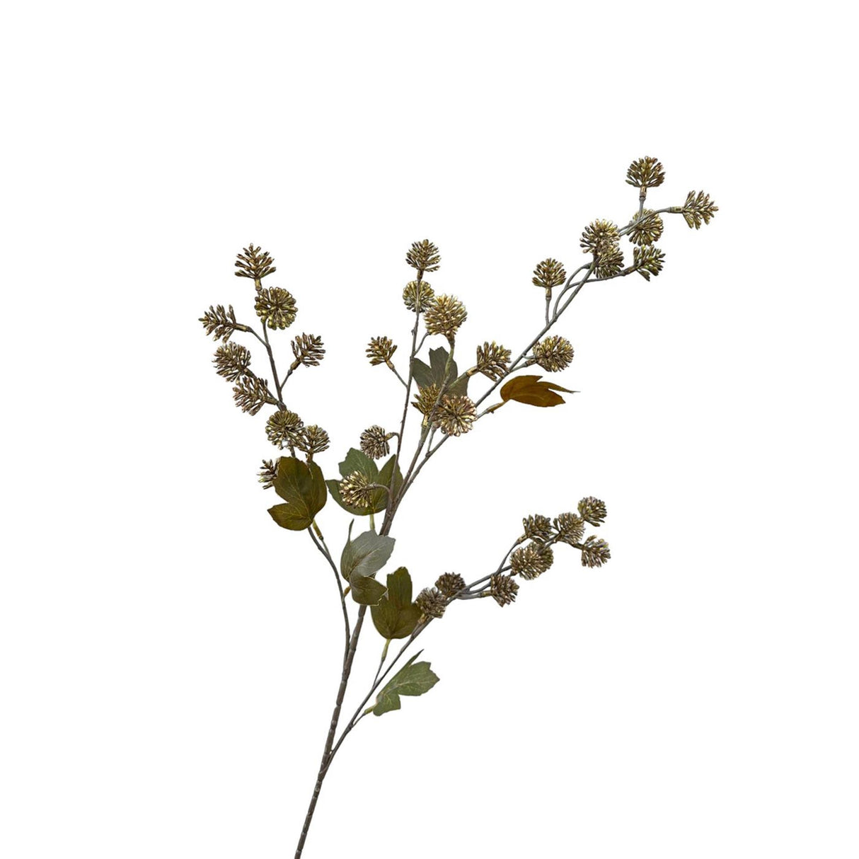 Roberts collection pompom spray 95cm bruin goud