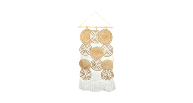 Wall deco espiral 46x1x105cm natural white