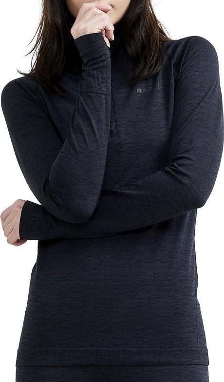 Craft core dry active comfort hz w dames thermoshirt - zwart 40