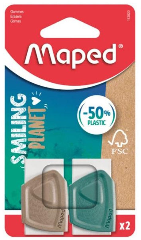 Maped office gum maped smiling planet blister à 2 stuks