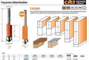 Cmt molen hm i=25,4 d=6,35 s=6 rechte placenta naar beneden