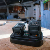 AC Double charger 2 x 3.5AH (Maxxpack 18V).