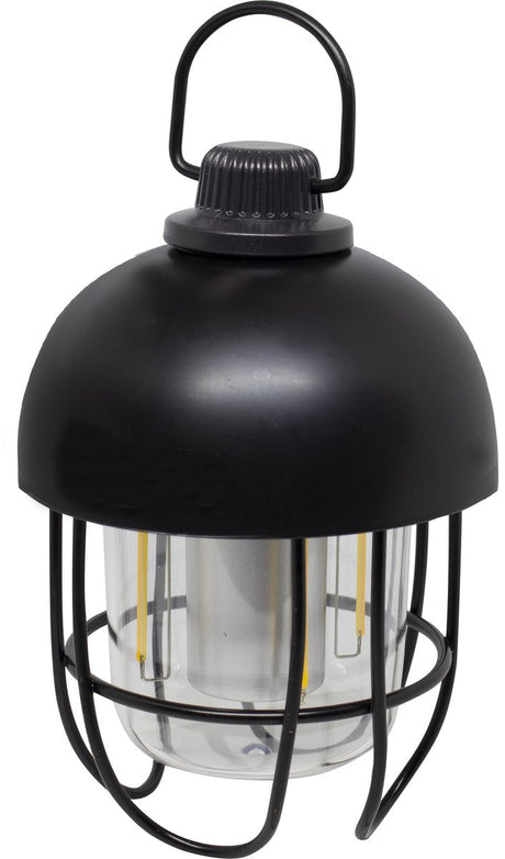 Eurotrail oplaadbare campinglamp tivo - tafellamp - hanglamp - zwart - warm en wit licht - dimbaar - stevig ontwerp