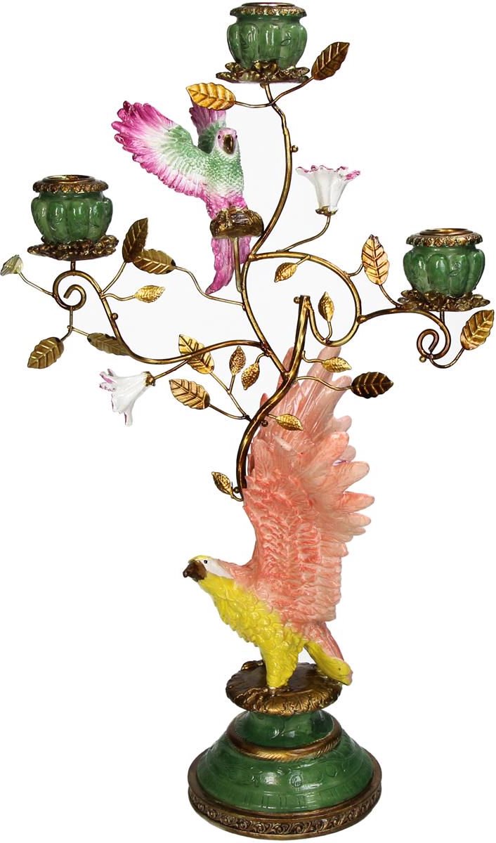 Hd collection kaarsenhouder adelaar polyresin 27,5x19,5x46cm