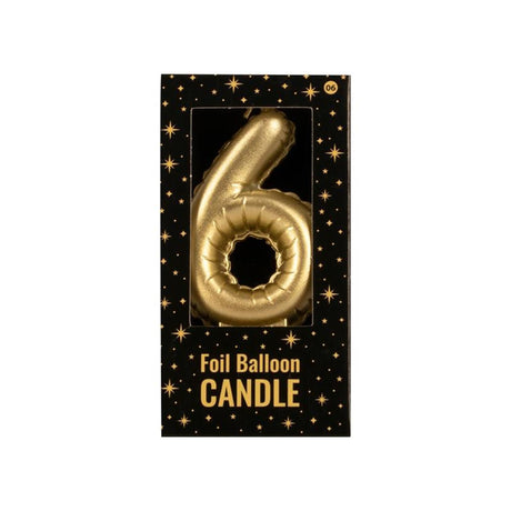 Paperdreams folie ballon kaars goud - 6