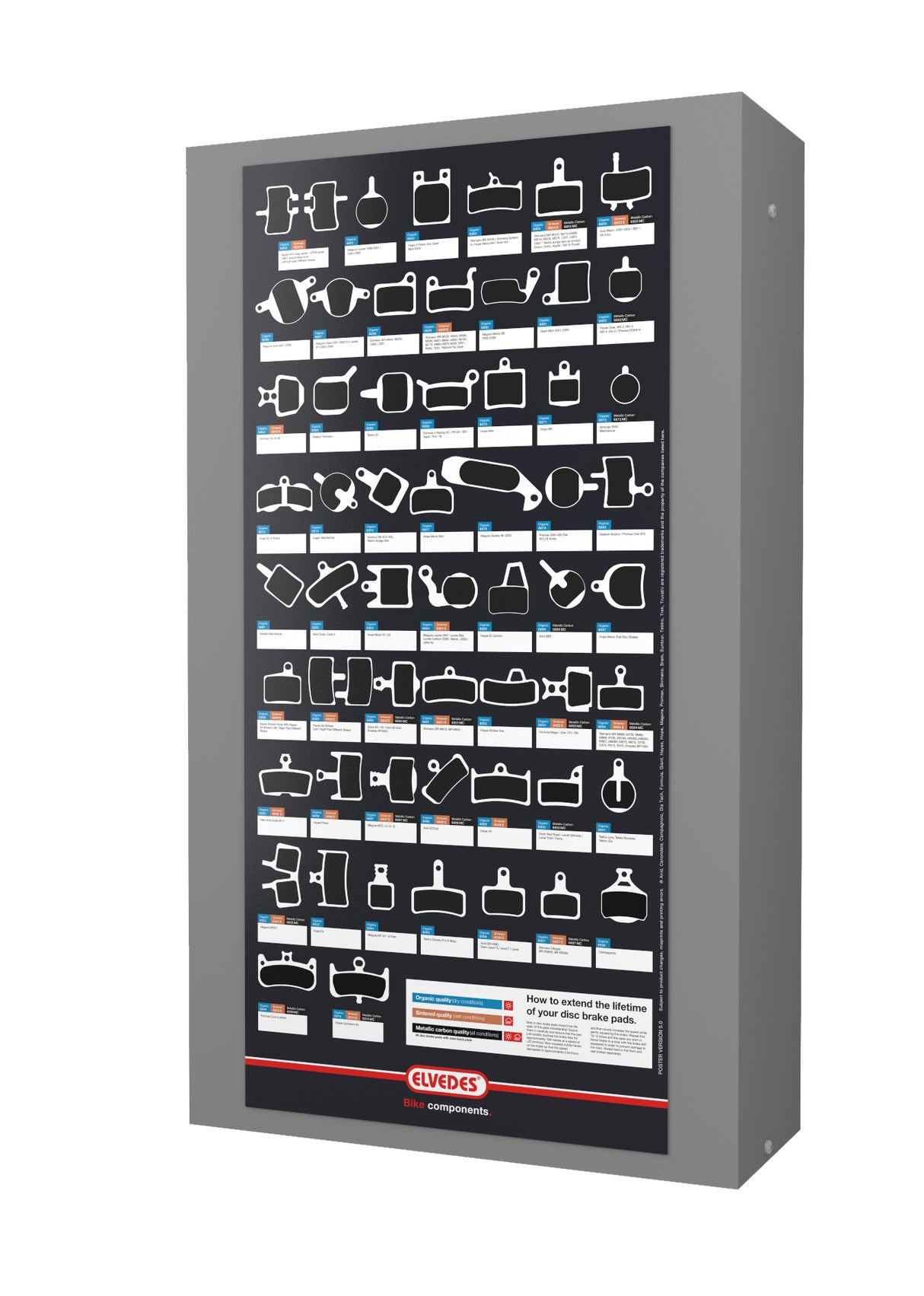 Disc brake blocks Display Elvedes Discovery Starter Kit - Filled