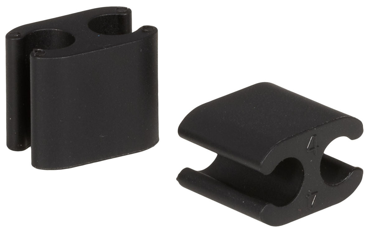 Elvedes Cable Clips Duo PVC 4.1 mm + 5.0 mm Negro (50 piezas)