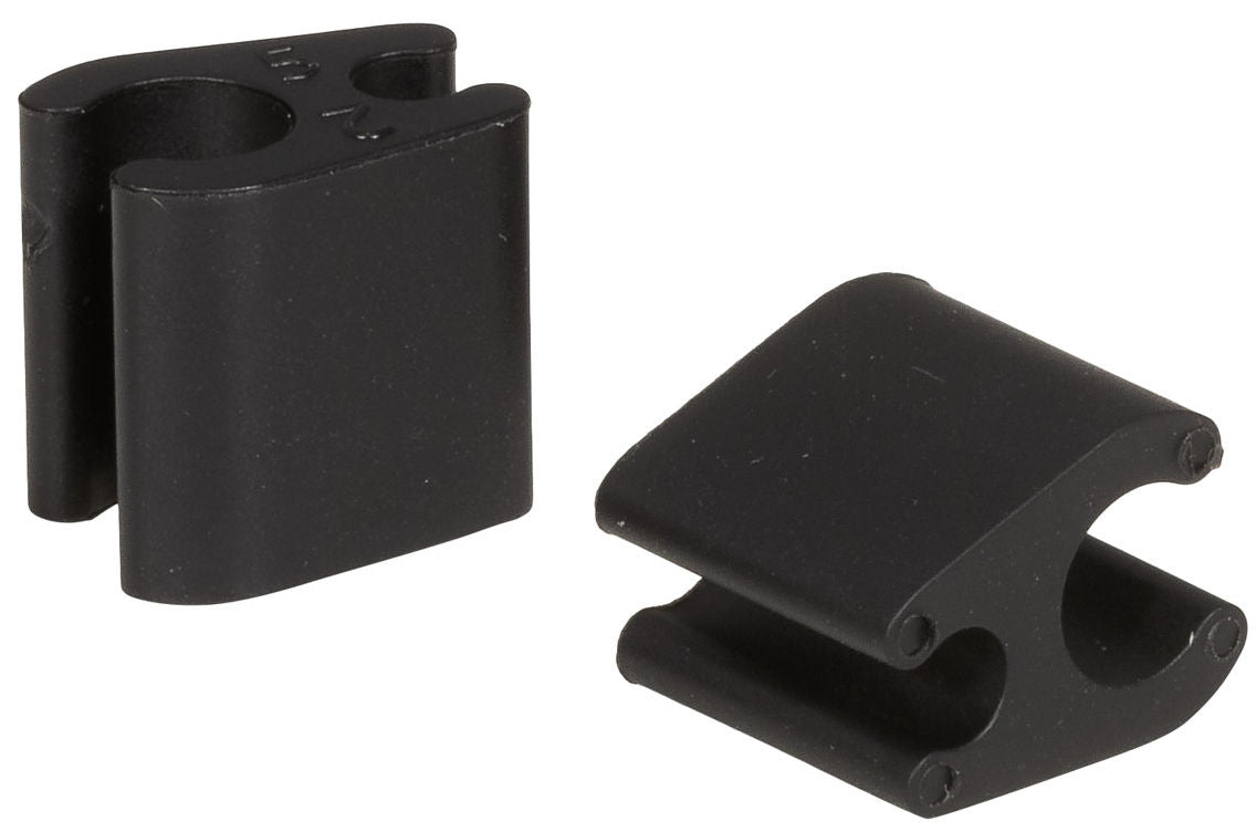 Elvedes Cable Clips Duo PVC 4.1 mm + 4.1 mm Negro (50 piezas)