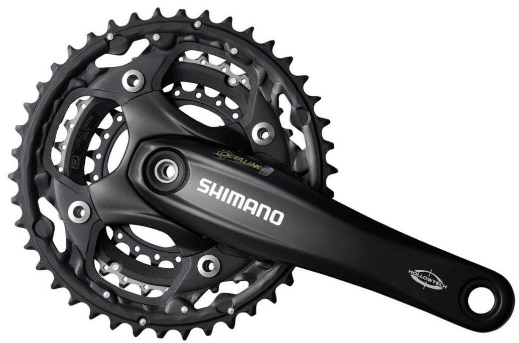 Shimano Crankset 3x10 Speed ​​Deore FC-M522 Octalink avec un bras de manivelle de 175 mm 42 x 32 x 24t noir