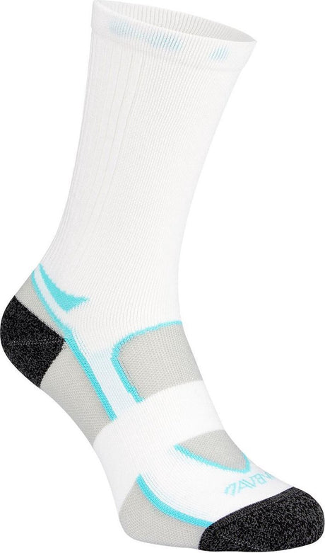 Avento sportsokken dames - 2-pack - wit blauw - 35-38