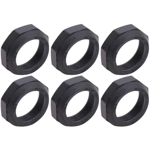 Bofix balhoofdbovenmoer zwart 6 stuks 1 1 8 295741