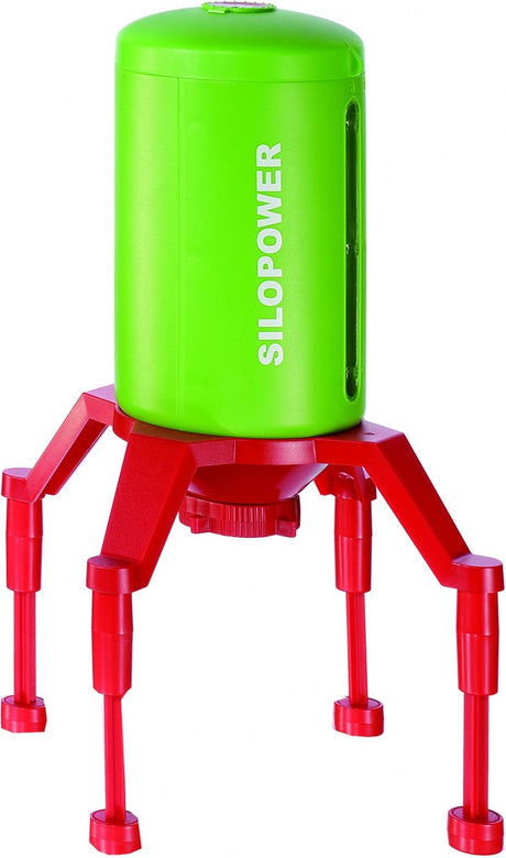 Siku 5602, silopower staande silo, 1:32, kunststof, groen rood, instelbare doorrijhoogte voor modellen met schaal 1:32 tot 1:87
