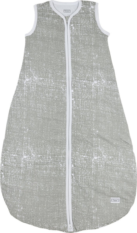 Meyco baby fine lines baby zomerslaapzak rond - grey - 110cm - 0.5 tog