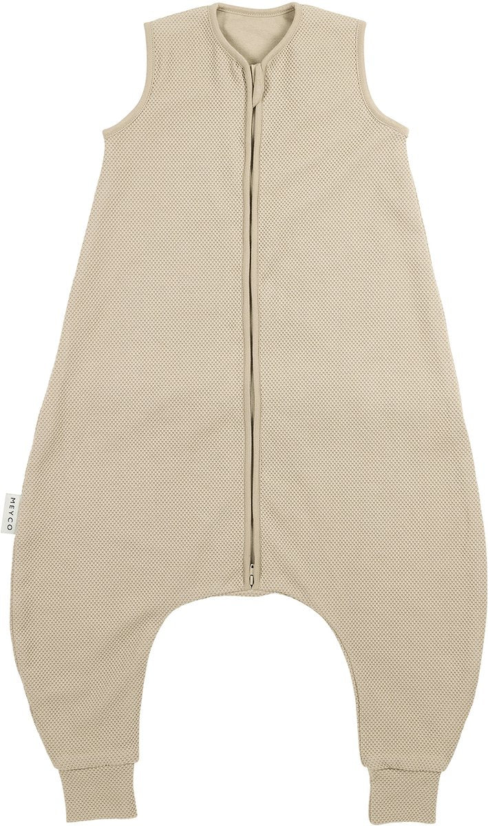 Meyco baby studio collection classic slaapoverall jumper - sand - 104cm - 1.0 tog