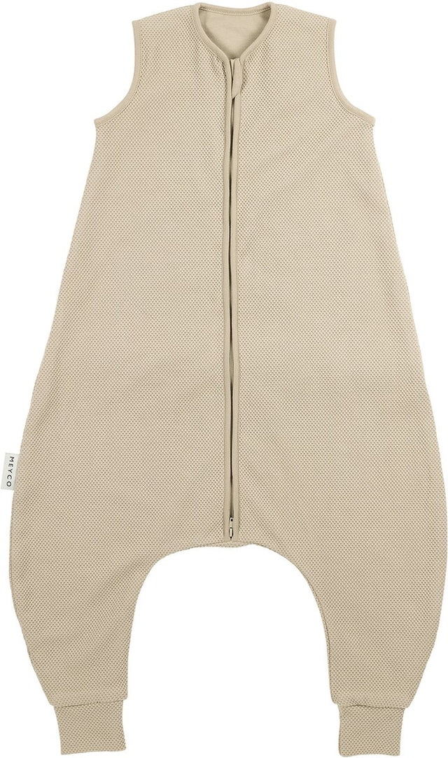 Meyco baby studio collection classic slaapoverall jumper - sand - 104cm - 1.0 tog