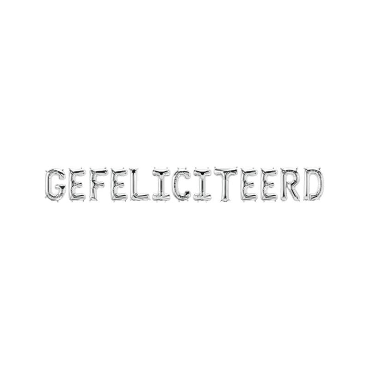 Paperdreams folie ballon letterslinger - gefeliciteerd