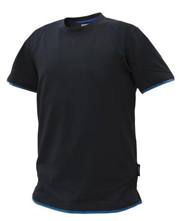 Dassy t-shirt kinetic zwart azuurblauw s