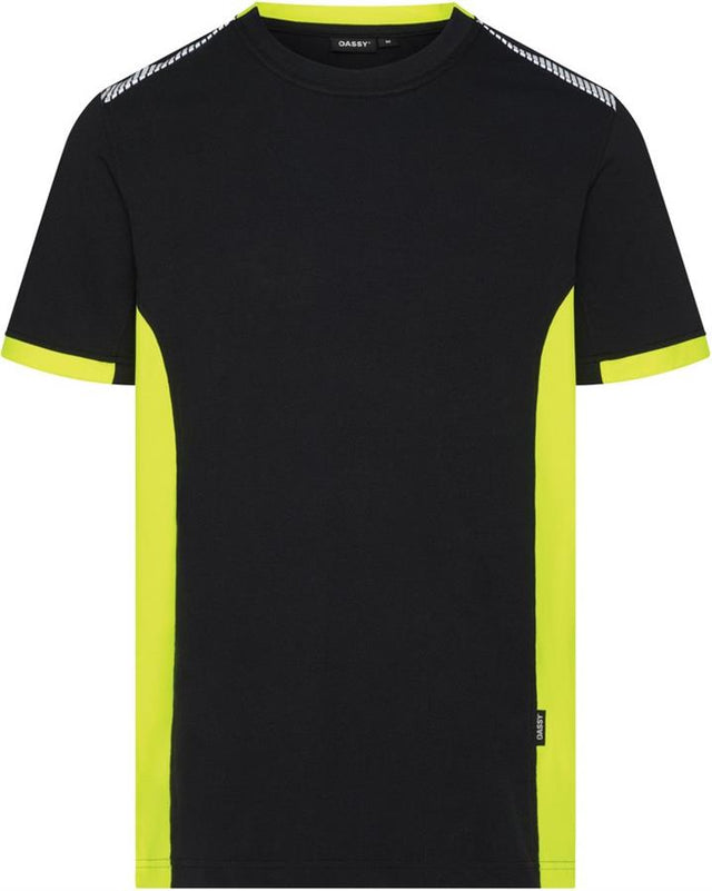 Dassy polo veracruz nachtblauw fluogeel xl