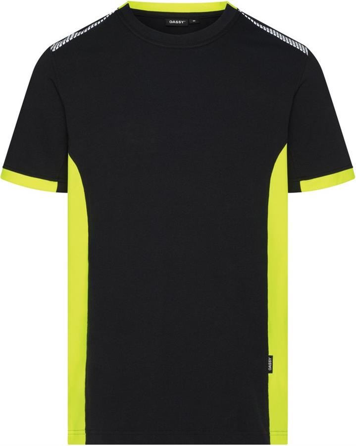 Dassy polo veracruz nachtblauw fluogeel 4xl