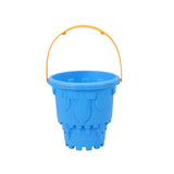 Kasteel emmer met handvat assorti blauw, groen, rood en oranje | 4 stuks