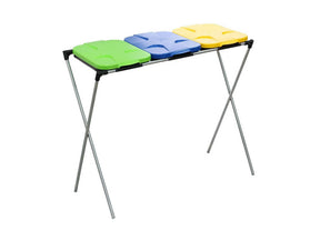 Geko stand mand op 3 segregatiezakken