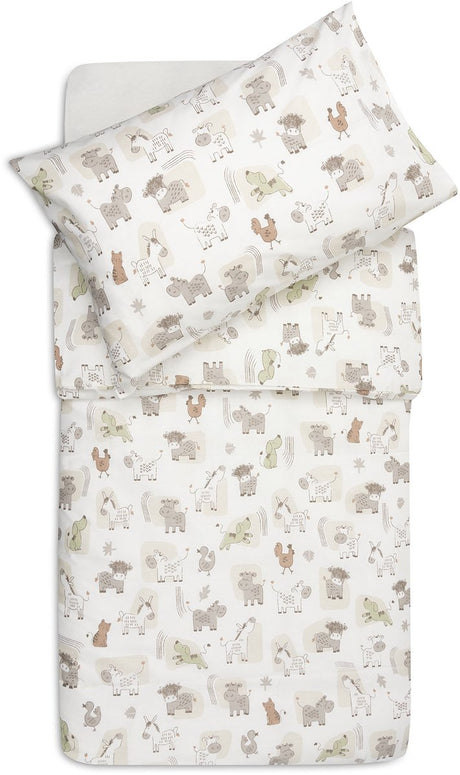 Jollein dekbedovertrek met sloop - 100x140cm - barn buddies