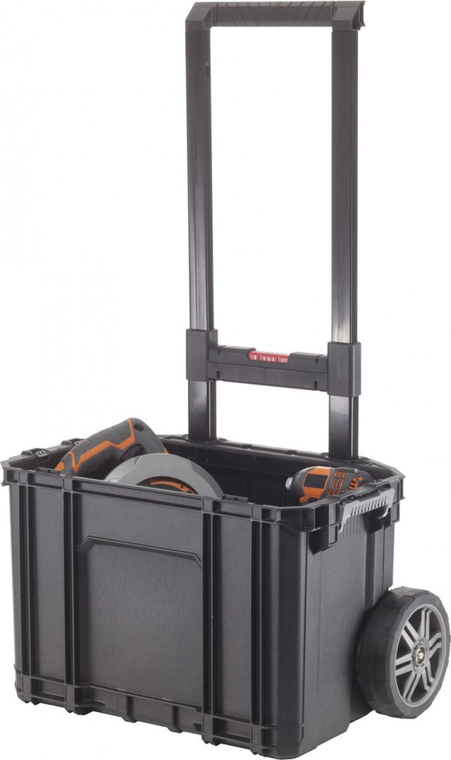 Keter gereedschapsopberger met connect trolley and rolling systems zwart