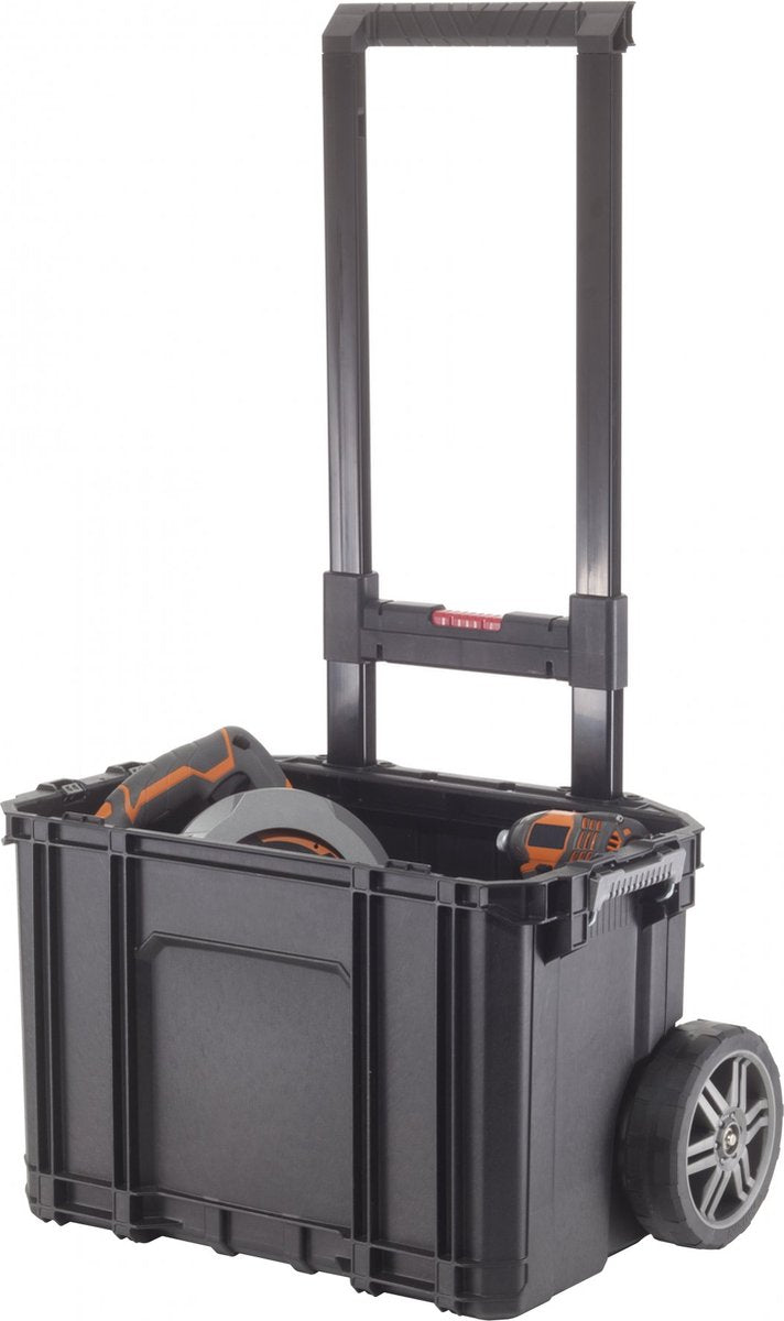 Keter gereedschapsopberger met connect trolley and rolling systems zwart