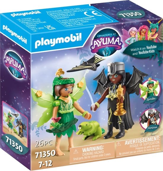 Playmobil ayuma bos feeën en boz feeën met totum dieren