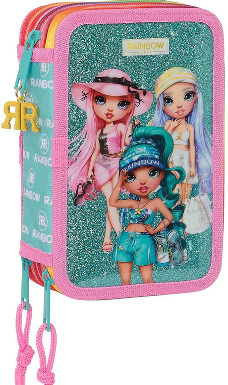 Rainbow high gevuld etui, paradise - 36 stuks - 19,5 x 12,5 x 5,5 cm- polyester