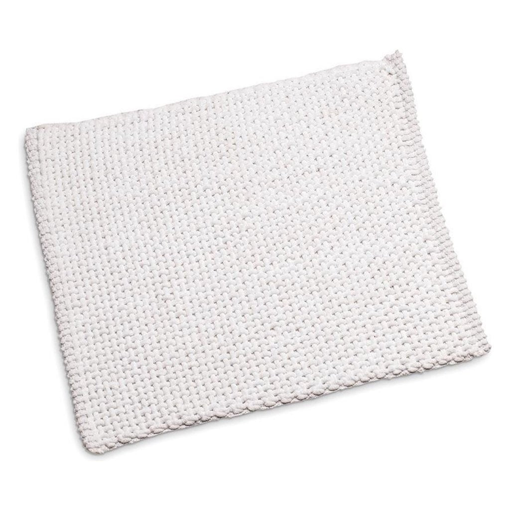 WICOTEX Classic Braid Bidet Mat 50x60 cm White