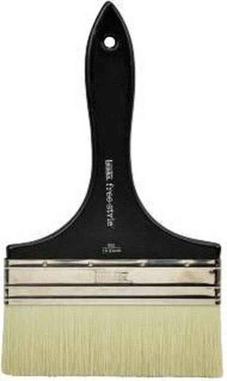 Liquitex freestyle kwast groot plat 6 inch korte steel