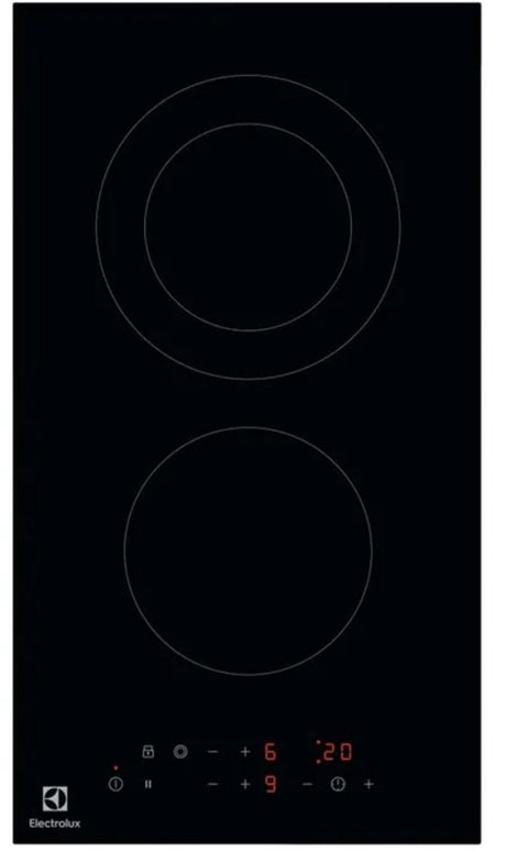 Electrolux lhr3233ck keramische kookplaat 30 cm 2 branders zwart